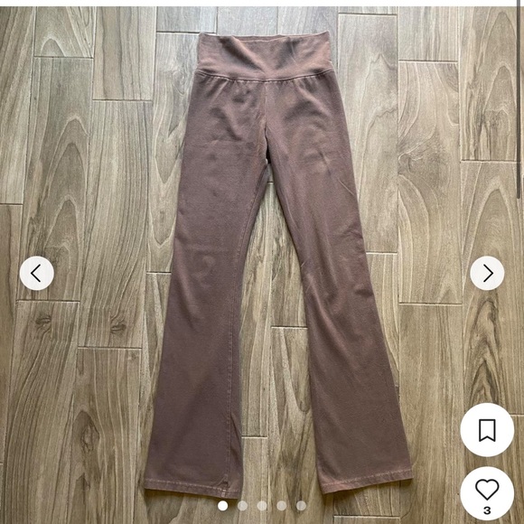 Brandy Melville brown flare yoga pants - Picture 2 of 6